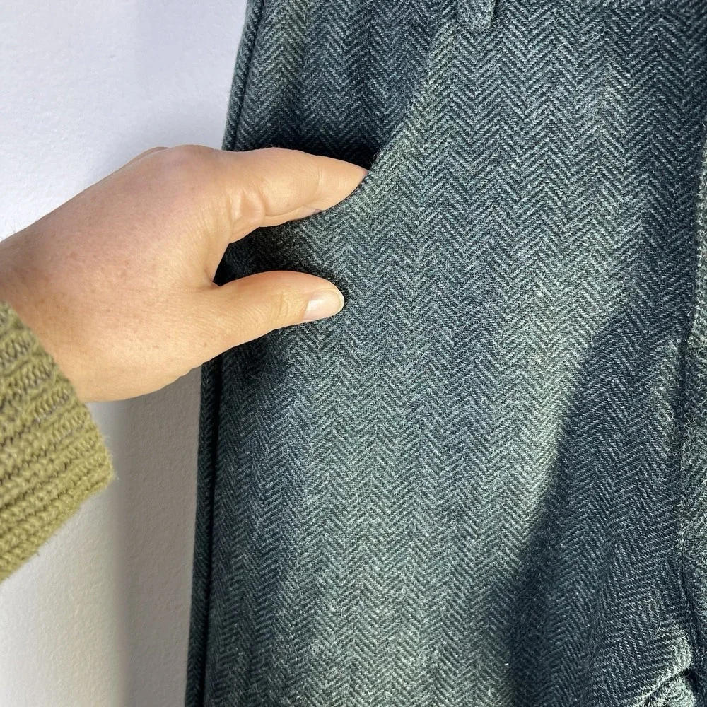 Little Cocoon Boys‎ Sz 8 Green Dress Pants Wool Blend Family Photos Worship